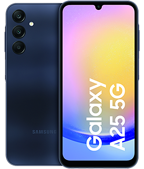 Samsung Galaxy A25 5G aurablue vorne