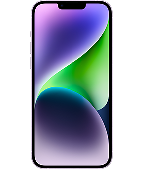 apple iphone 14 plus violett vorne