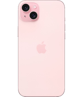 apple iphone 15 plus pink hinten