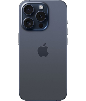 apple iphone 15 pro Titan Blau hinten