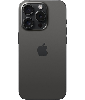 apple iphone 15 pro Titan Schwarz hinten