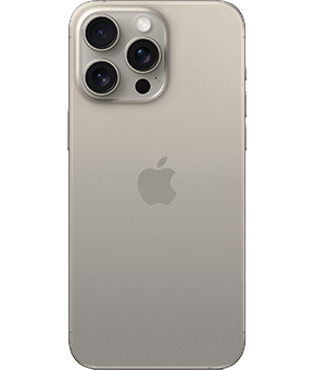 apple iphone 15 pro max Titan Natur hinten