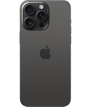 apple iphone 15 pro max Titan Schwarz hinten