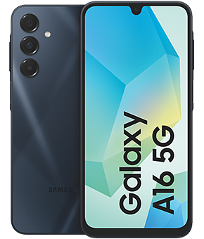 samsung galaxy a16 5g blue black vorne