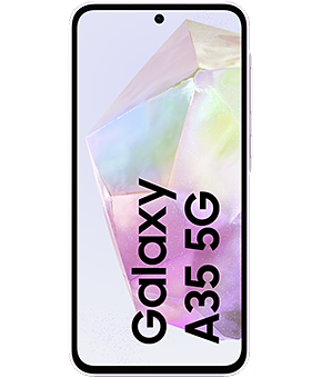 samsung galaxy a35 awesome lilac vorne